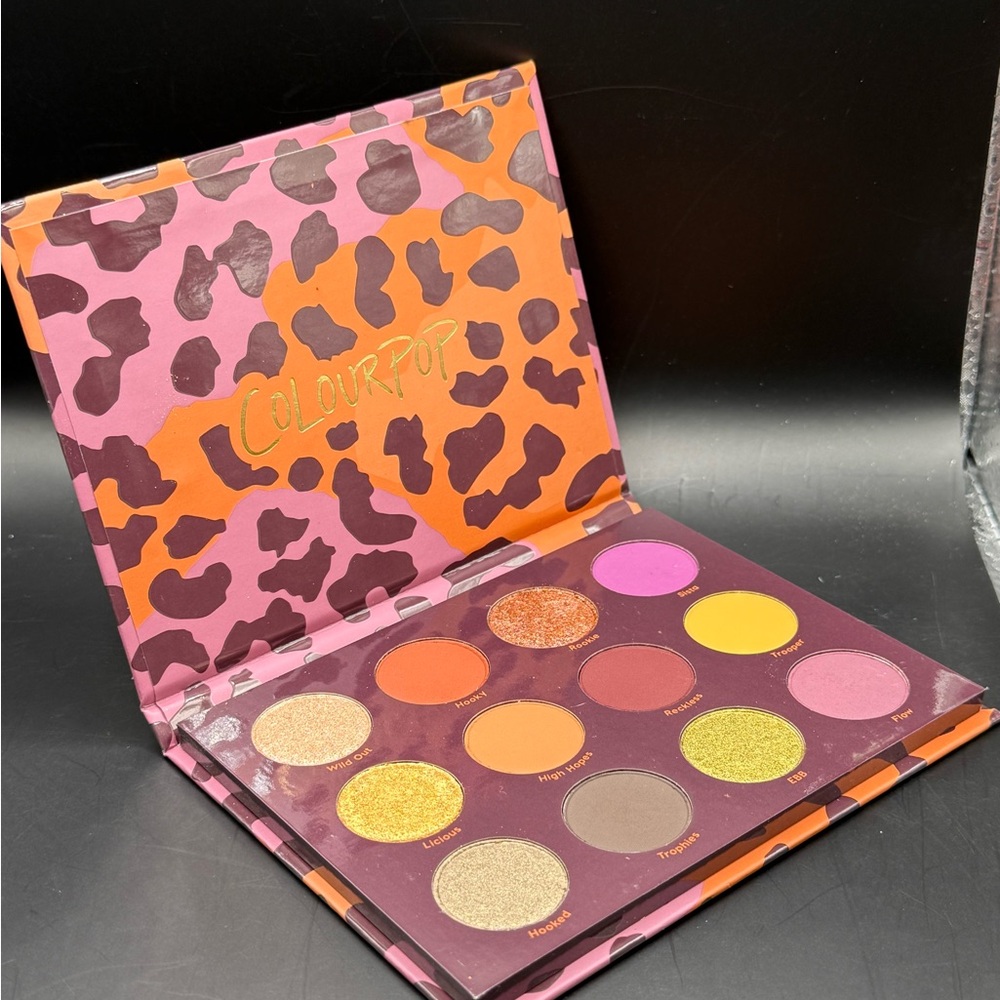 Colourpop Orange and Pink Eyeshadow Palette Vibrant Shades